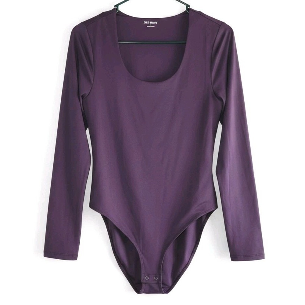 OLD NAVY NWT Bodysuit Sumptous Purple Sculpting Size M Slimming Stretchy